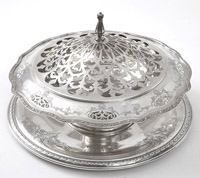 Robinson Family Sterling Center Bowl & Tray
