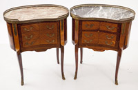 Pr Louis XV Marble Top Stands