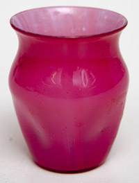 Red Favrile Miniature Vase
