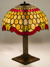 Leaded Glass Table Lamp