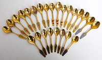 25 Meka Denmark Enameled Spoons