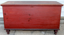 BLANKET CHEST W/OLD RED PAINT