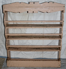 EARLY PLATE RACK W/OLD PAINT