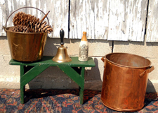 PRIMITIVE BUCKET BENCH AND SMALLS