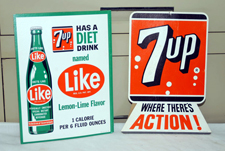 7-UP STAND UP ADVERTISING SIGNS