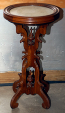WALNUT VICTORIAN CANDLE STAND