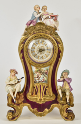 Fine French Porcelain Shelf Clock