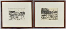 Two Pencil Drawings by Merton W. Willmore