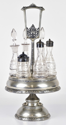 Victorian Silver Plated Caster Set