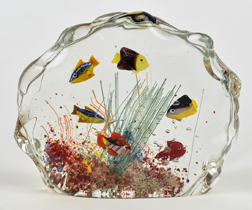 Murano Aquariun Glass Sculpture