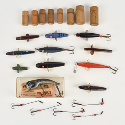 Lot of Early Fishing Lures & Hooks
