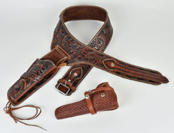 Two Leather Western Revolver Holsters