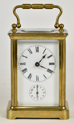 Fine Brass Carriage Clock