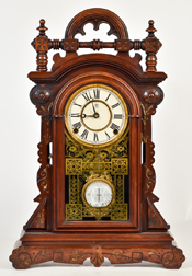 F. Kroeber Walnut Shelf Clock
