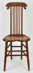 Carved Oak Side Chair