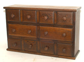 Great Small Size Country Store Apothecary Chest