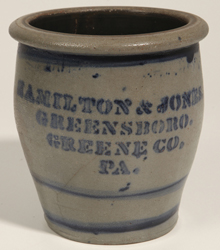 Hamilton & Jones Greensboro, PA Ovoid Stoneware Jar
