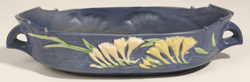 Roseville Freesia #468 Blue Console Bowl