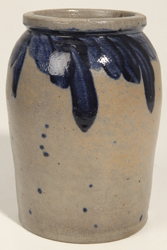 H. Myers Blue Decorated Stoneware Jar