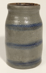 Stoneware Striped Canning Jar
