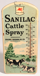 Rare Socony-Vacuum Catle Spray Advertising Thermometer