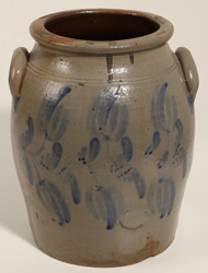 Attributed T. Anderson, PA, Stoneware Jar With Tulips