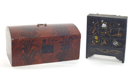 Early Flame Grained Box & Spice Box