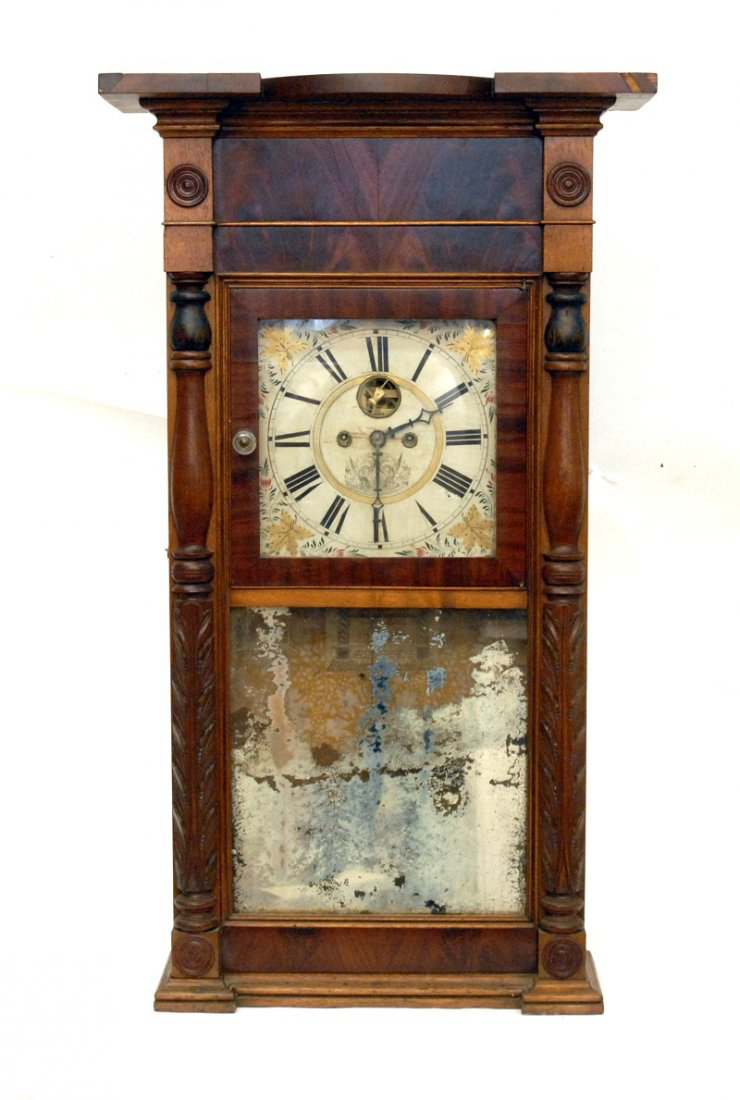 A. Munger Half Column Shelf Clock