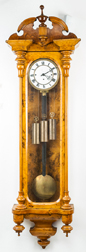 Burl Maple Vienna Regulator Clock