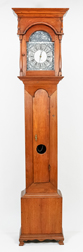 American Walnut Chippendale Tall Case Clock