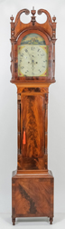 English Sheraton Tall Case Clock