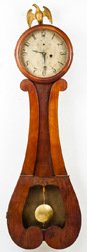 Large Lyre Form Wall Clock