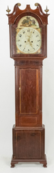 English Inlaid Chippendale Tall Case Clock