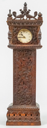 Miniature Tall Case Clock Watch Hutch