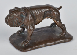 Scarce Tiffany Studios Bronze Bulldog