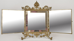 Bronze Dresser Top Three-Way Mirror