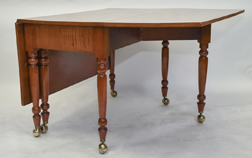 Sheraton Curly Maple Drop Leaf Table