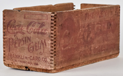 Rare Coca-Cola Gum Wood Crate