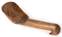 Early American Carved Maple Scoop