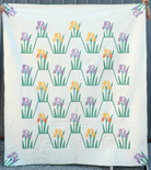 Applique Irises Quilt