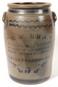 D. W. EBA, Catlettsburg, KY Stoneware Jar