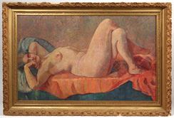 Exceptional 19th Century Impressionist Nude Oil Painting