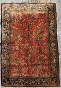 Semi-Antique Oriental Silk Estate Rug