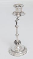 Continental Figural Silver Candlestick