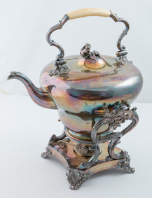 Fine Silver Plated Tea Kettle & Stand