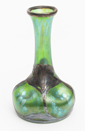 Loetz Silver Overlay Art Glass Vase