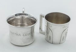 Two Child's Sterling Cups