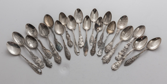 20 Sterling Souvenir Spoons