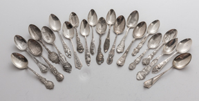 20 Sterling Souvenir Spoons