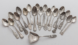 20 Sterling Demitasse Souvenir Spoons